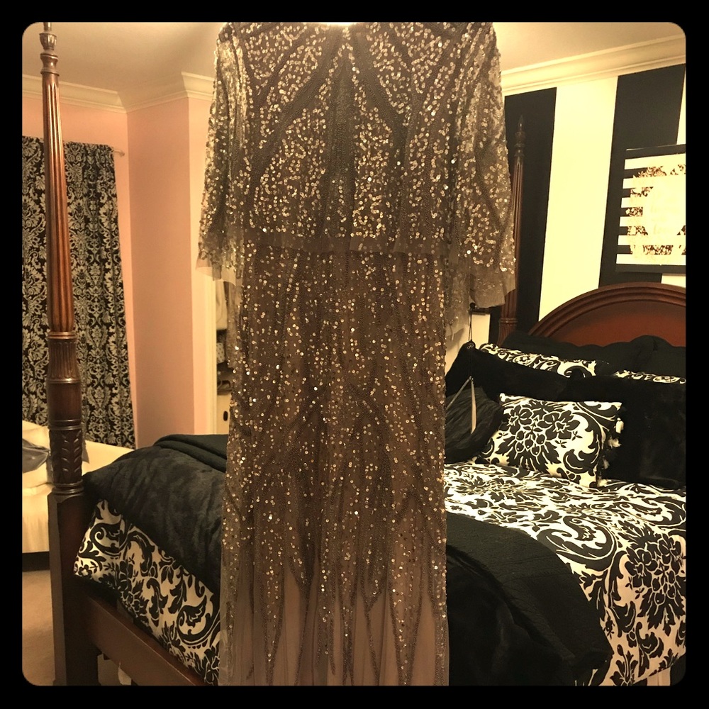 Adrianna Papell beaded gown. Size 16